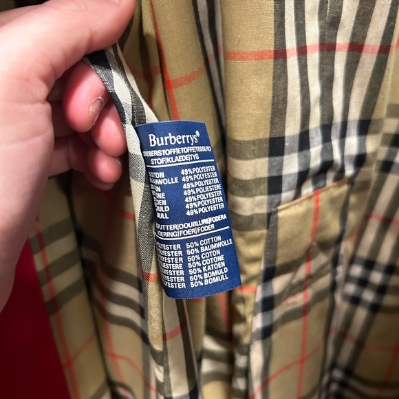 Red Burberry Trench Coat - Picture 3 of 4